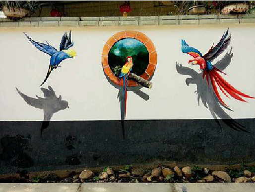 千阳视觉错位-3D墙绘设计