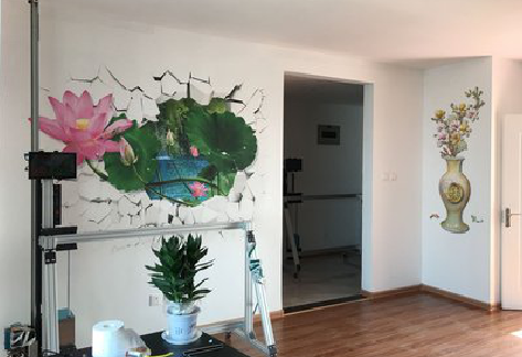 千阳墙体彩绘相比墙纸的优势。