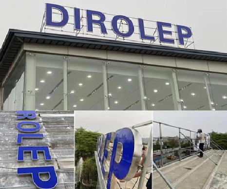 千阳楼顶发光字安装的注意事项。